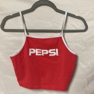 Pepsi x forever 21 crop top